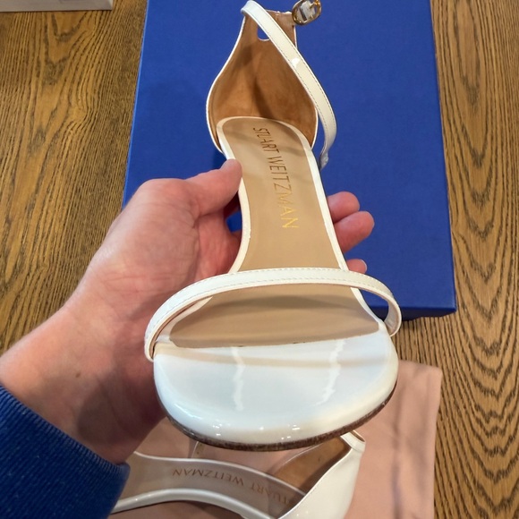 Stuart Weitzman Nudistsong 110mm Patent Leather Sandals - Size 8.5 - Picture 9 of 12